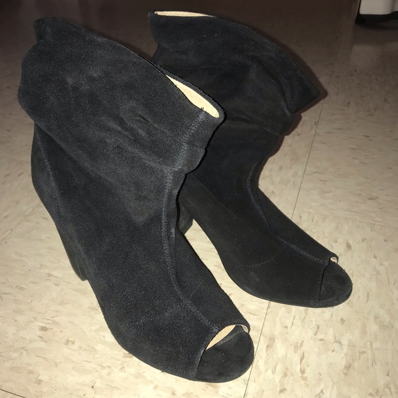 Nine West Slouch Peep-Toe Booties - Picture 2 of 5